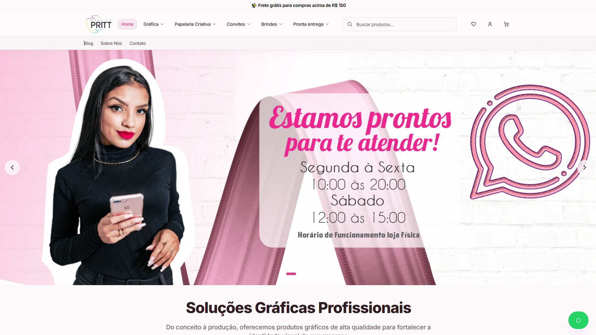 E-commerce Gráfica Pritt